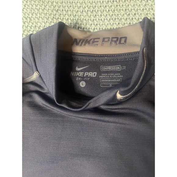 Nike Pro Dri-FIT Men's Black Long Sleeve Athletic Shirt Large - Picture 3 of 5